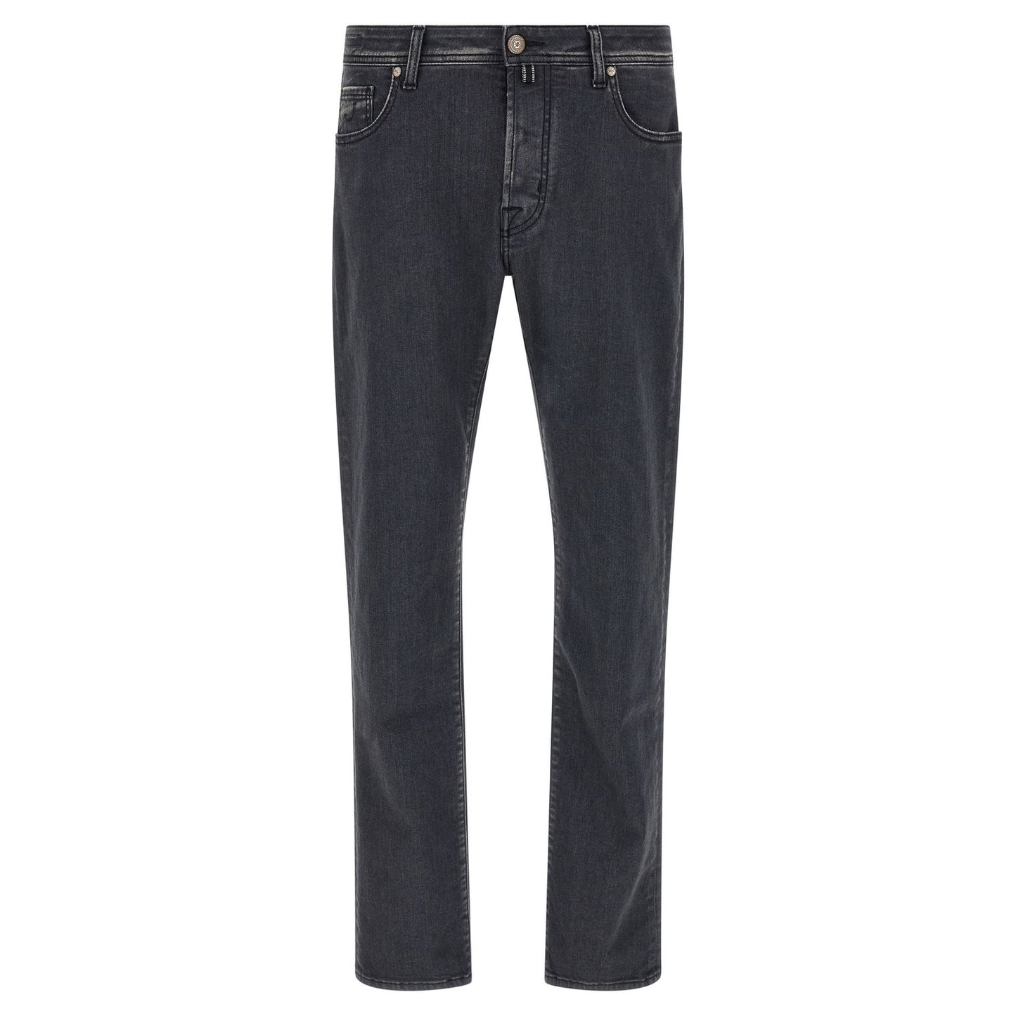 Jacob Cohen Gray Cotton Straight-Leg Jeans
