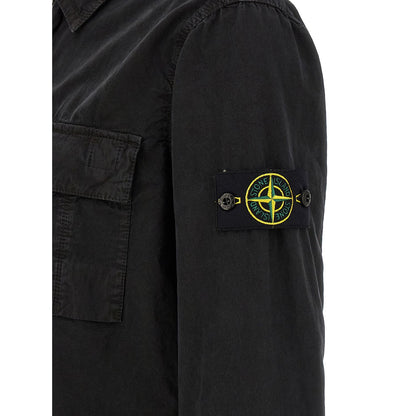 Stone Island Black Cotton Blouse
