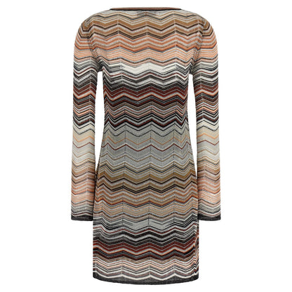 Missoni Brown Viscose Short Dress