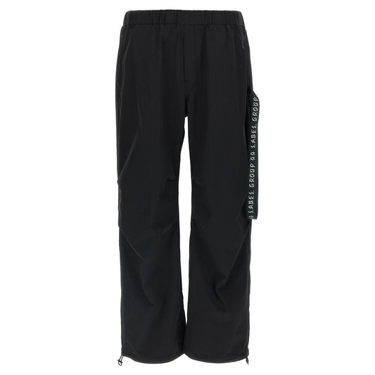 44 Label Group Black Polyamide Athletic Pants