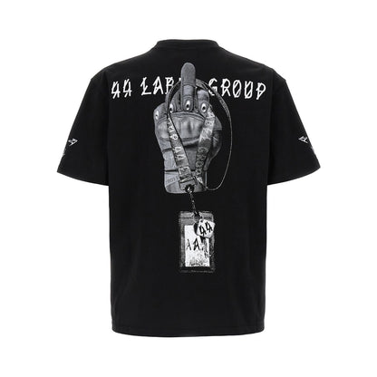 44 Label Group Bicolor Cotton T-Shirt