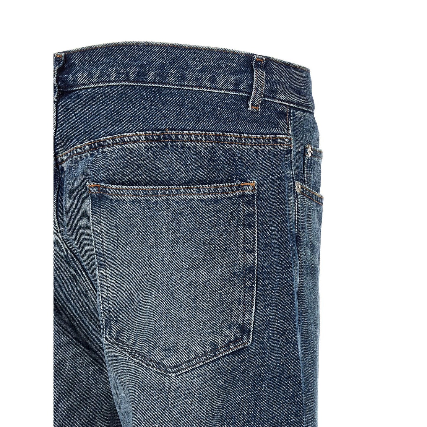 A.P.C. Blue Cotton Straight-Leg Jeans