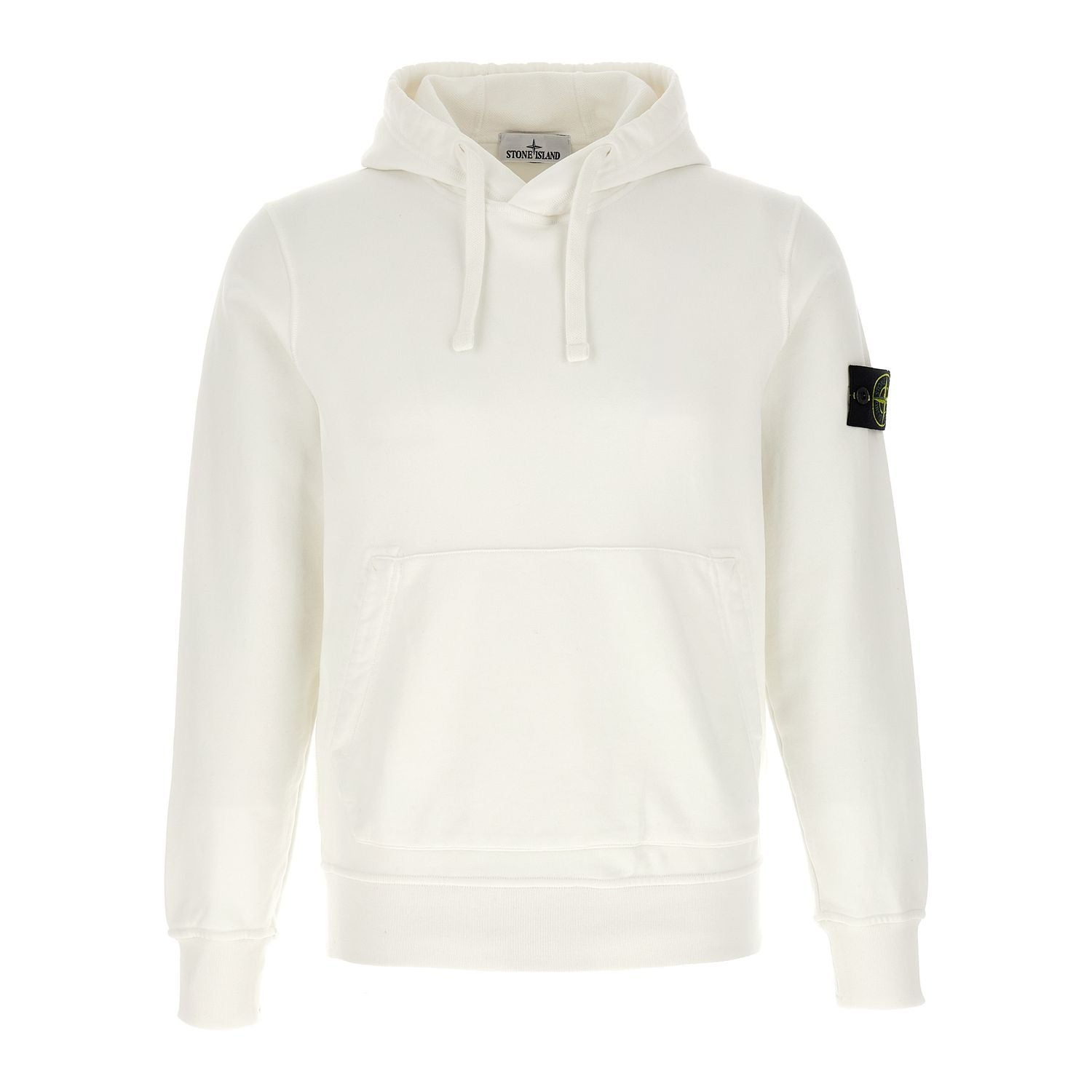 Stone Island White Cotton Sweatshirt