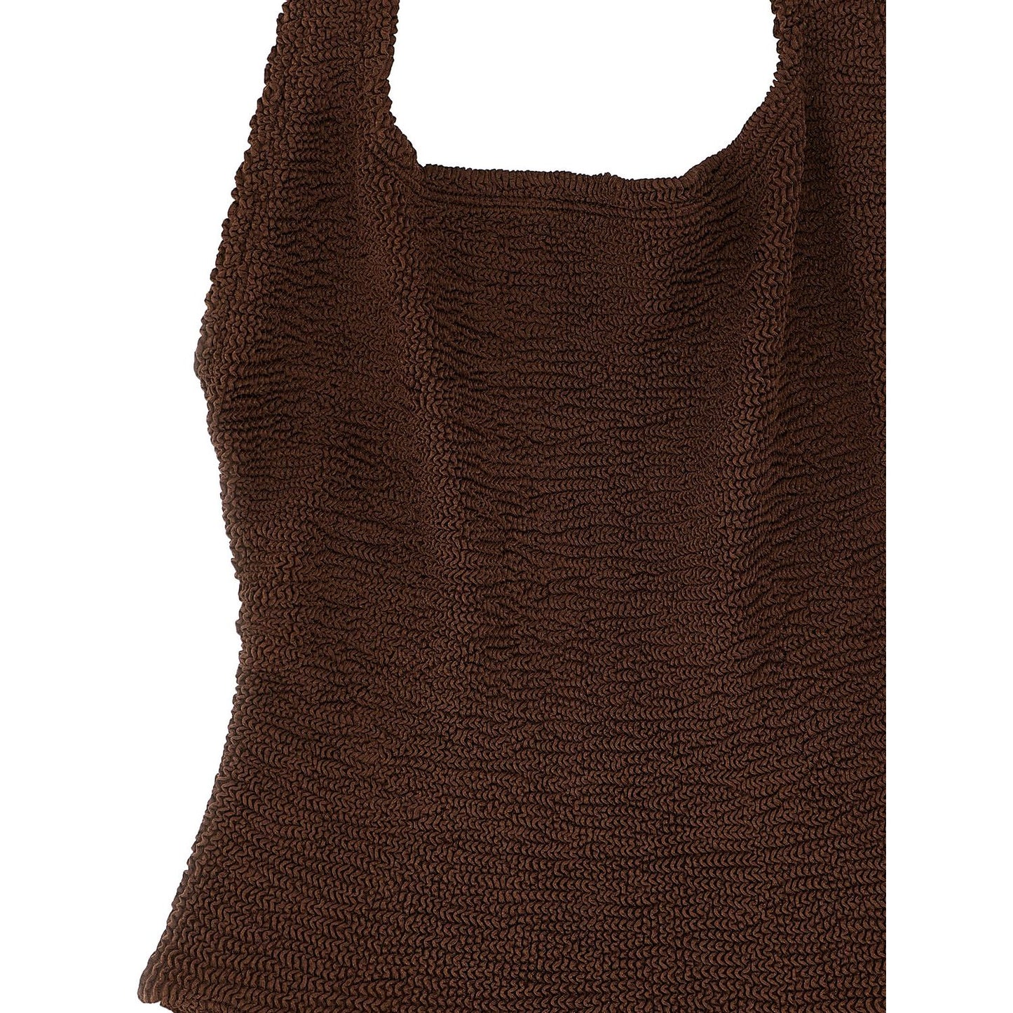 Hunza G Brown Polyamide One-Piece Swimsuit