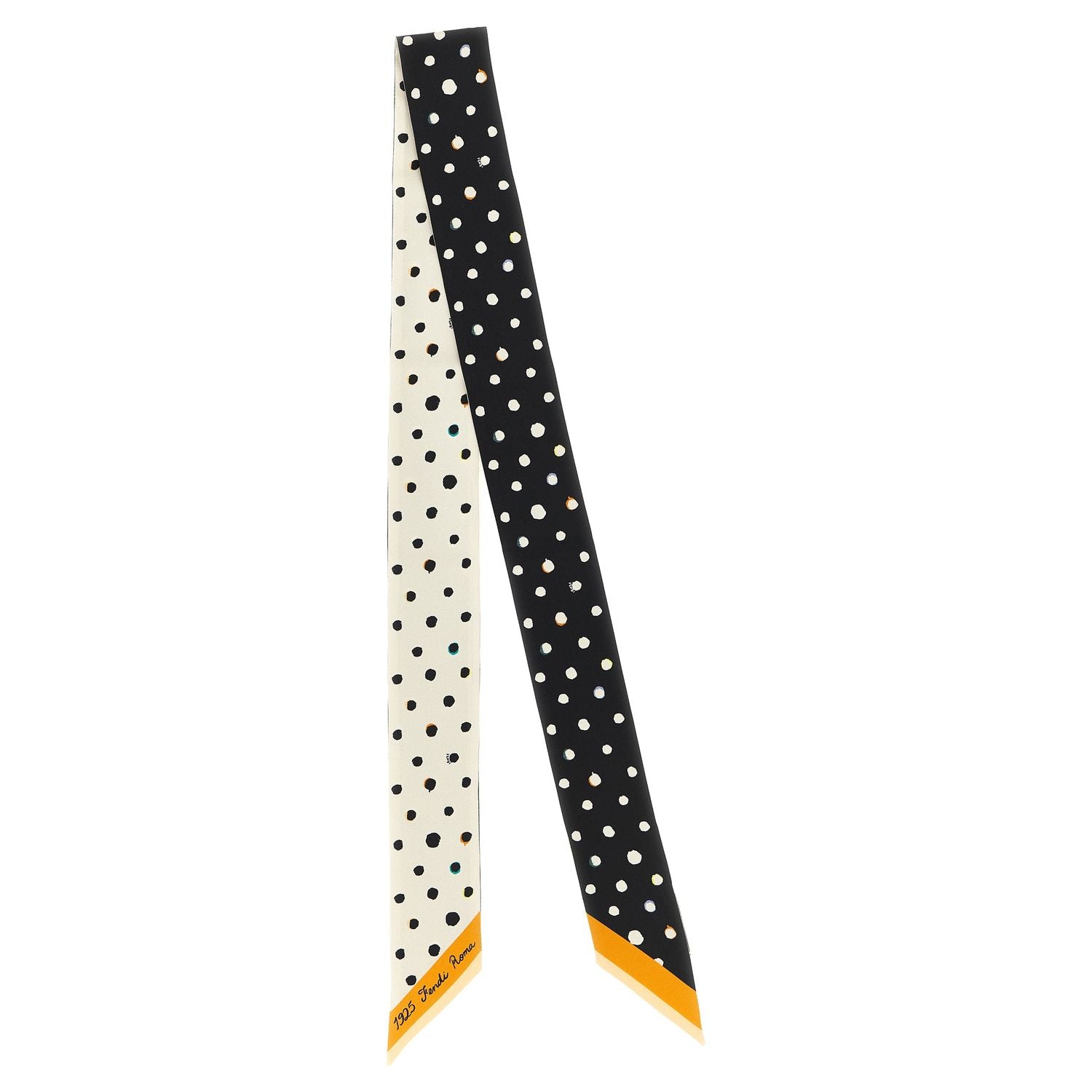 Fendi Bicolor Silk Tie