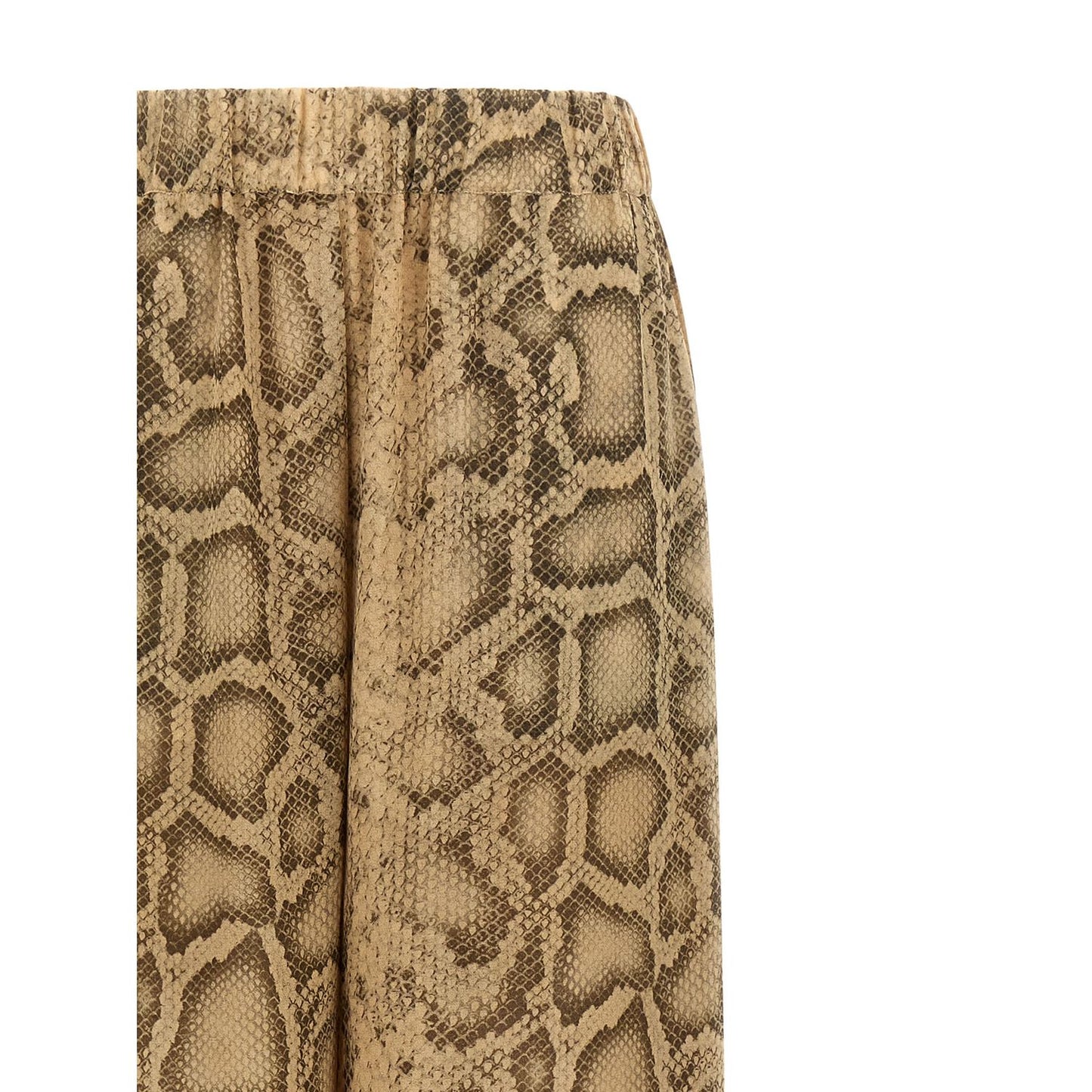 The Andamane Beige Polyester Pants