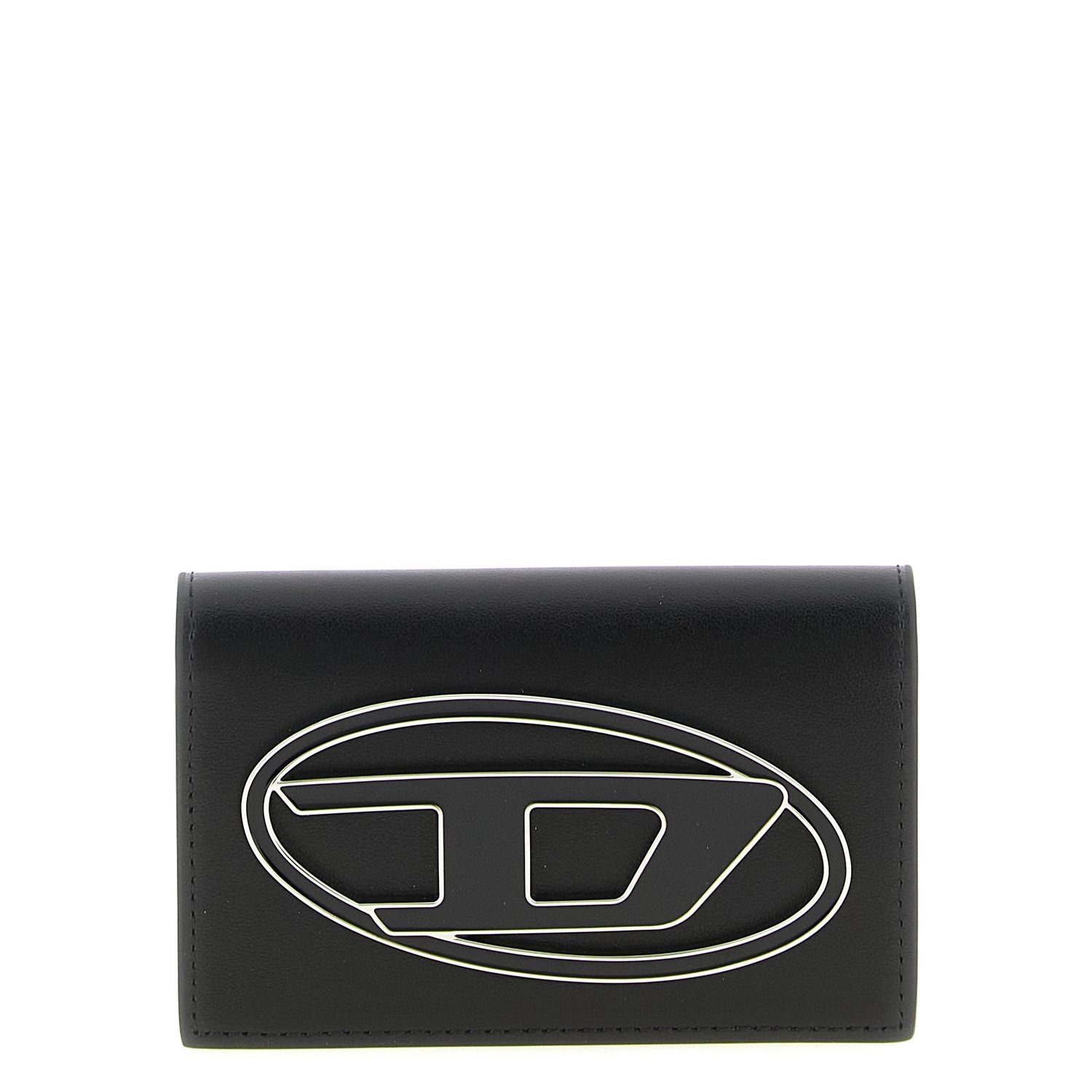 Diesel Black Leather Cardholder