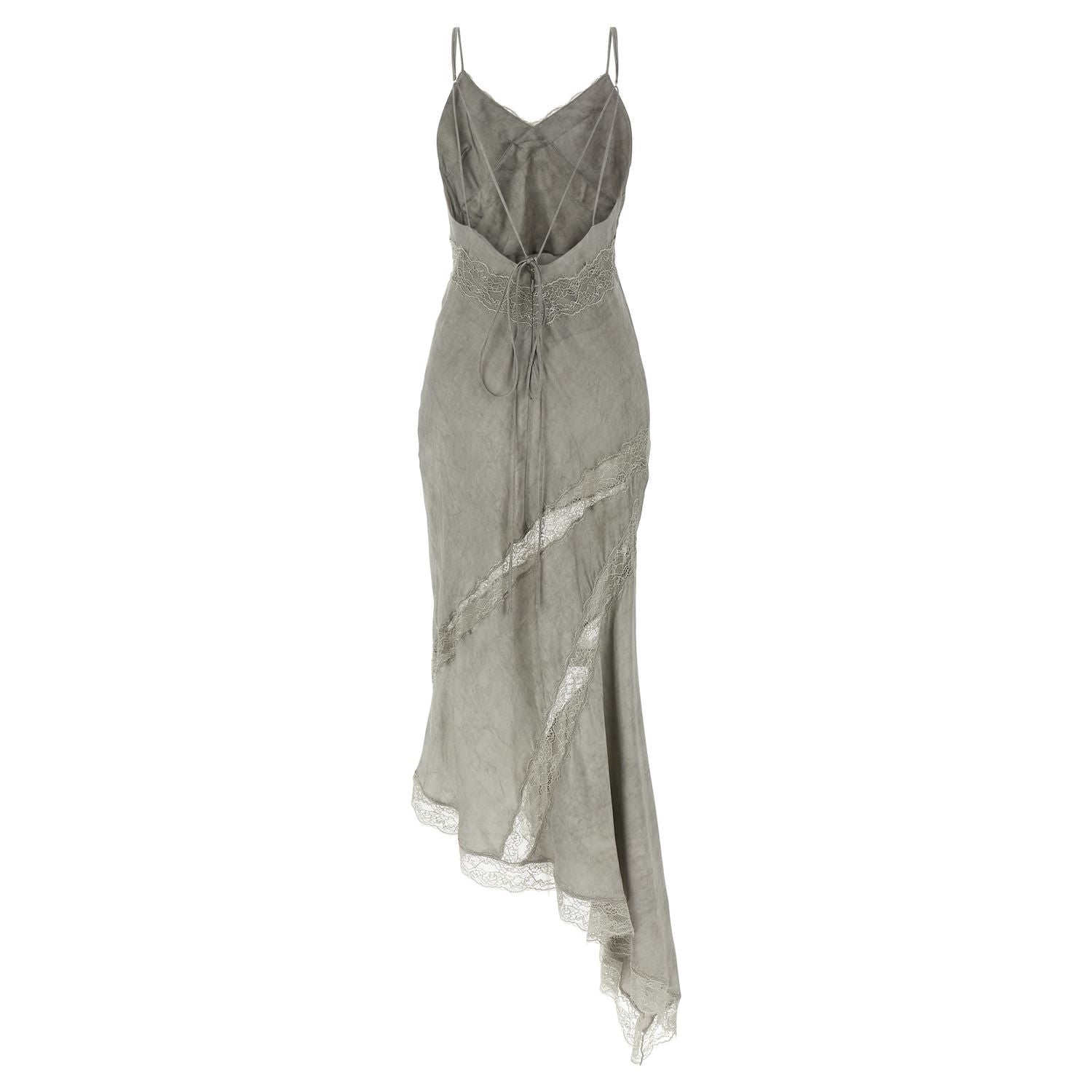 The Andamane Gray Viscose Long Dress