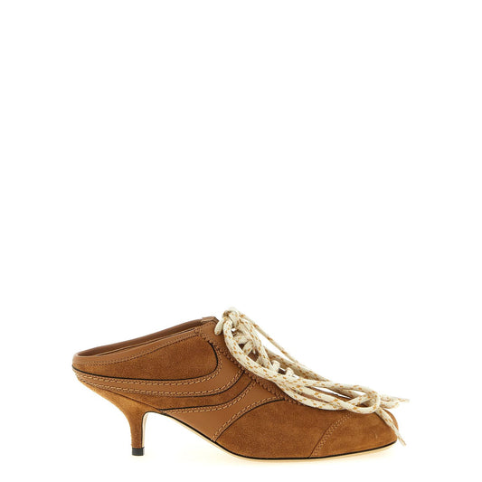 Dries Van Noten Brown Calfskin Platform Sneakers