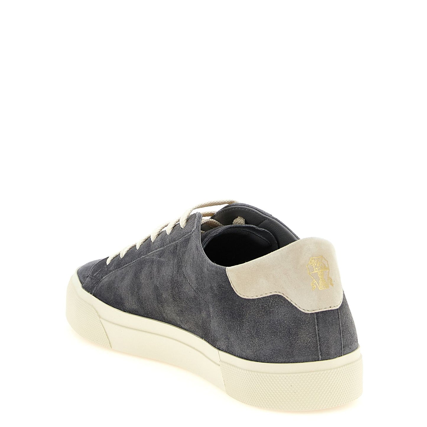 Brunello Cucinelli Gray Calfskin Sneakers