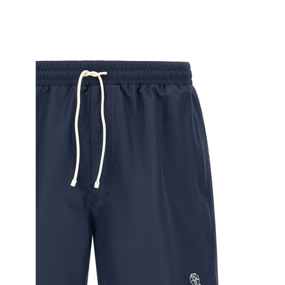 Brunello Cucinelli Blue Polyester Swim Shorts