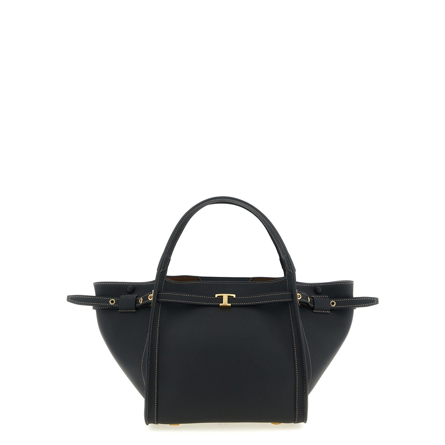 Tod's Black Calfskin Tote Bag