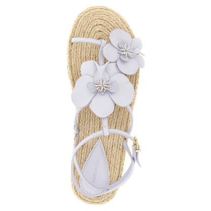 Zimmermann Purple Cowhide Flat Sandals