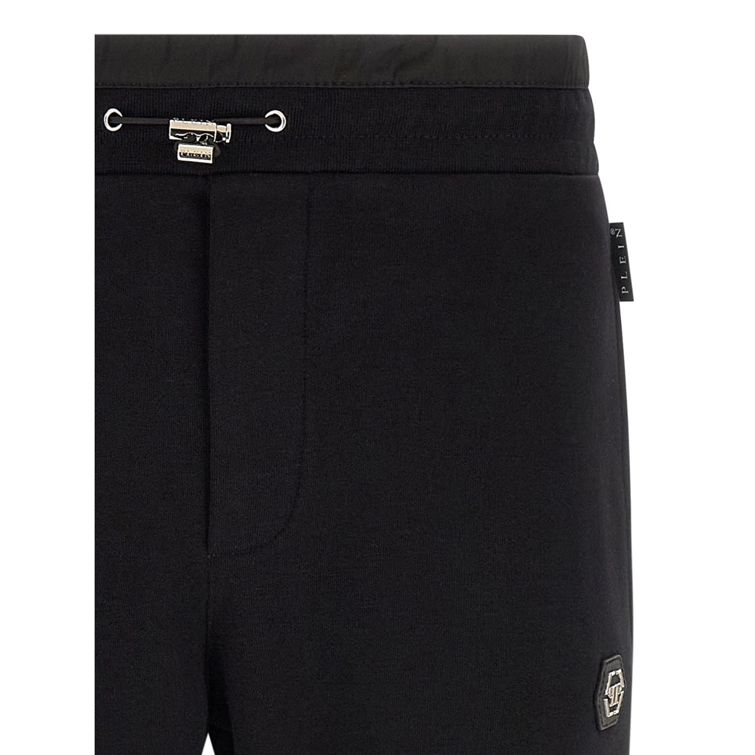 Philipp Plein Black Cotton Joggers (Workout Pants)