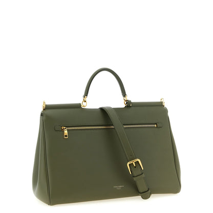 Dolce & Gabbana Bicolor Calfskin Handbag