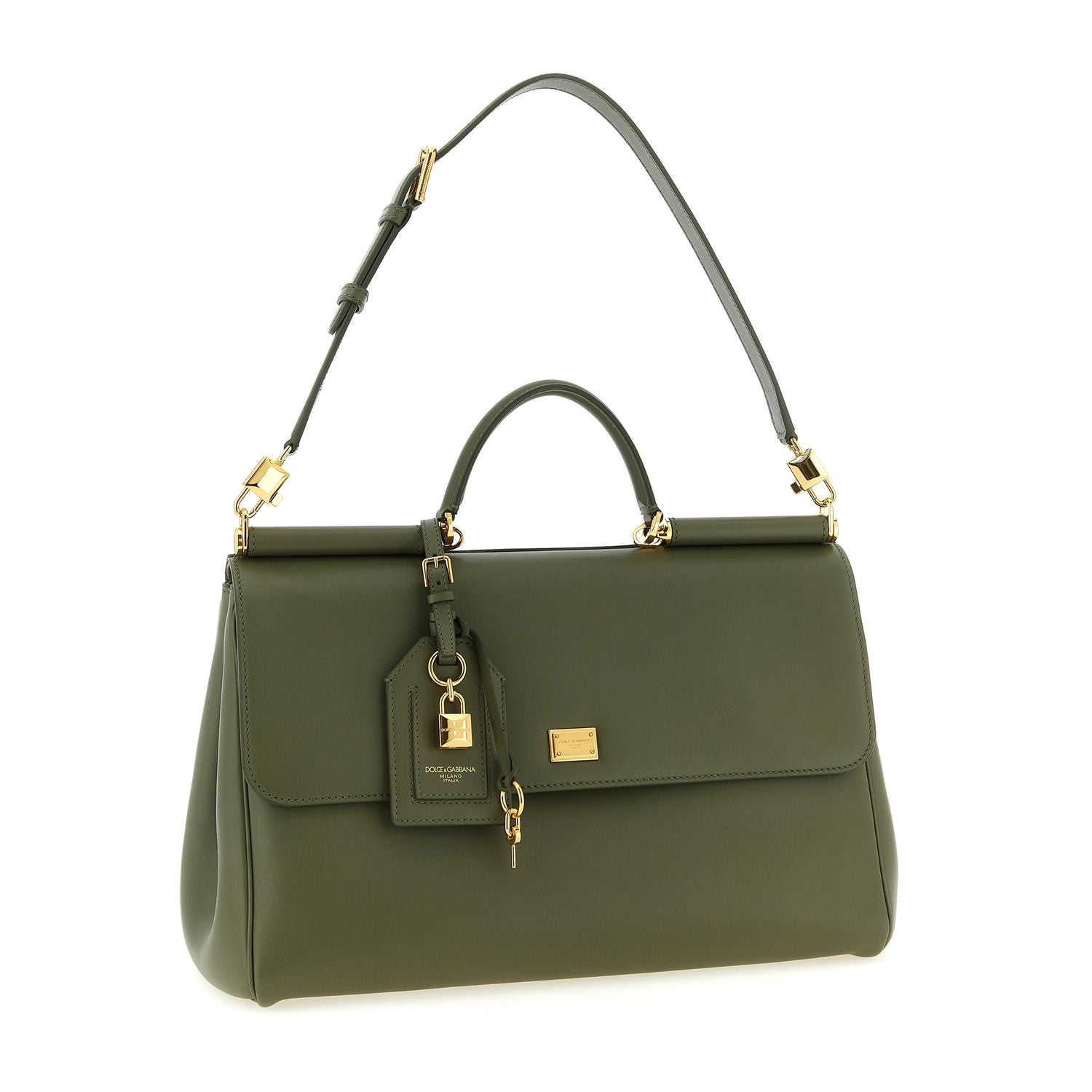 Dolce & Gabbana Bicolor Calfskin Handbag