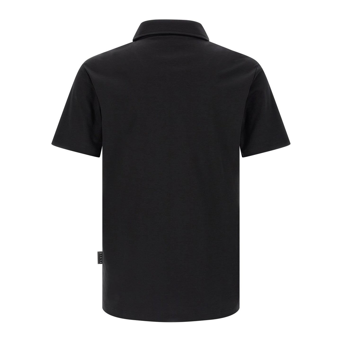 Philipp Plein Black Cotton Polo Shirt