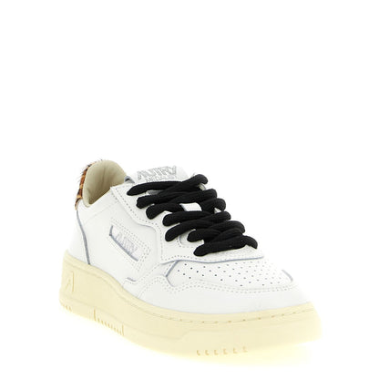 Autry Brown Cowhide Low Top Sneakers