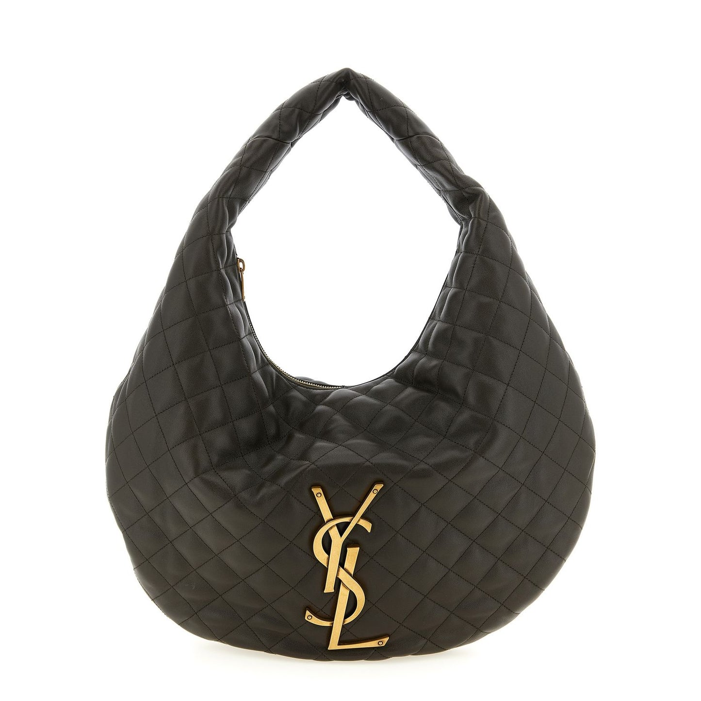 Saint Laurent Brown Lamb Leather Shoulder Bag