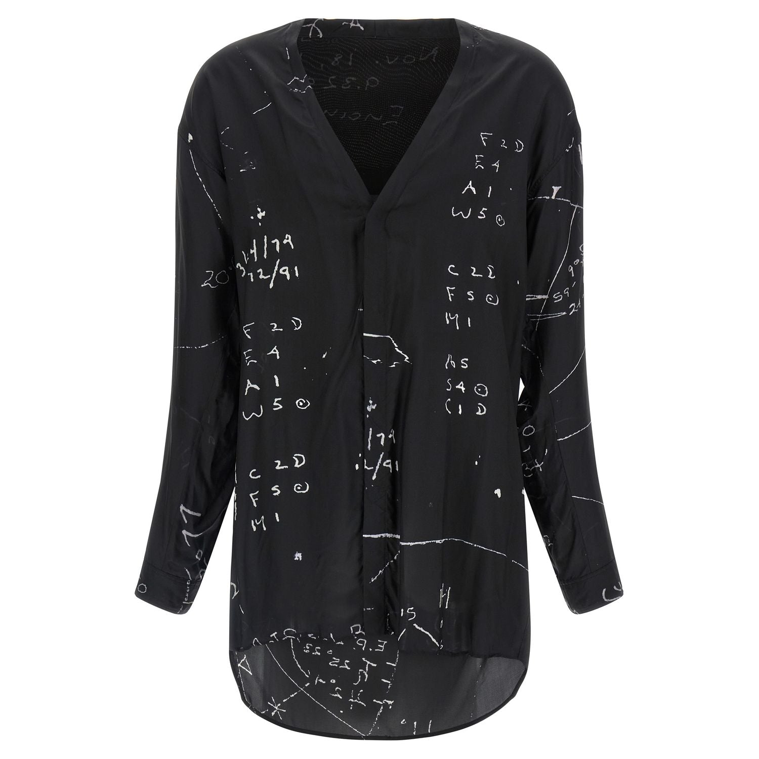 Rick Owens Black Viscose Blouse