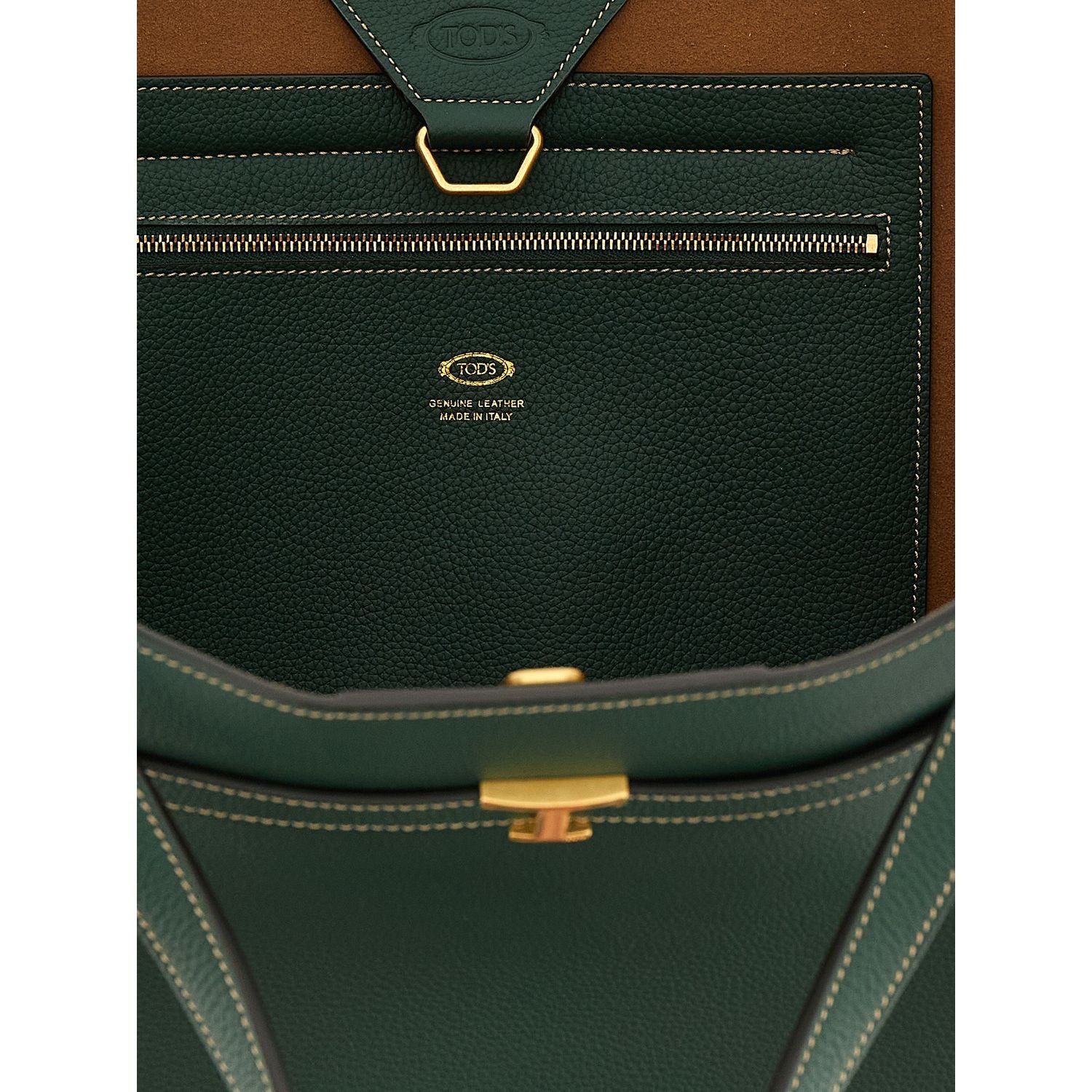 Tod's Bicolor Calfskin Tote Bag