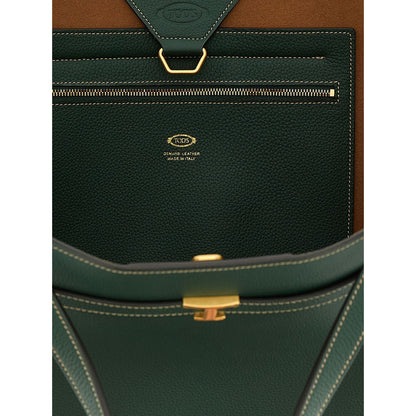 Tod's Bicolor Calfskin Tote Bag
