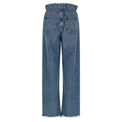Agolde Blue Cotton Straight-Leg Jeans