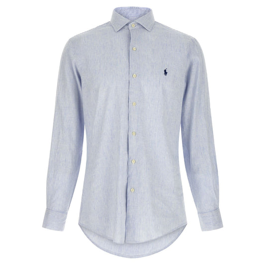 Polo Ralph Lauren Blue Linen Blouse