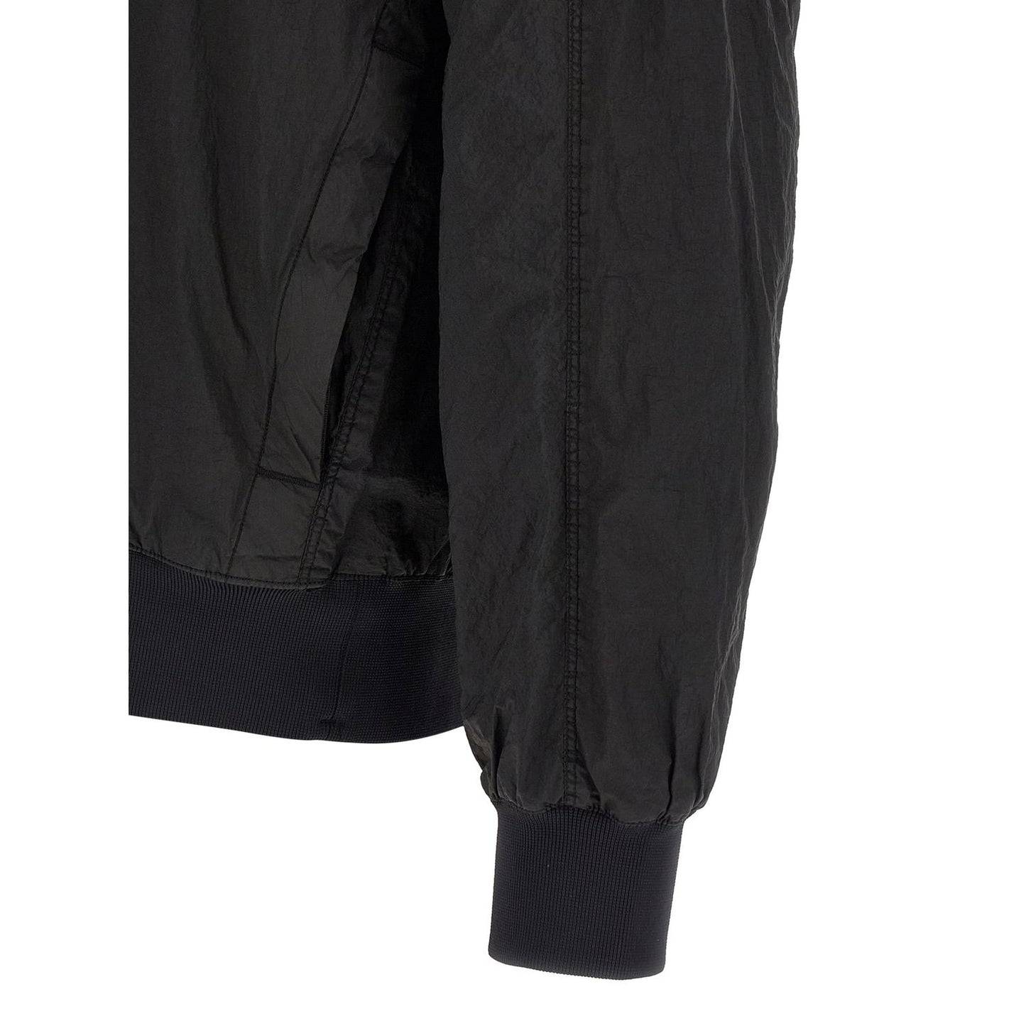 Stone Island Black Polyamide Bomber