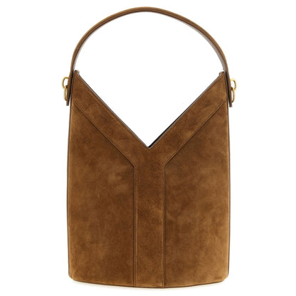 Saint Laurent Brown Calfskin Shoulder Bag