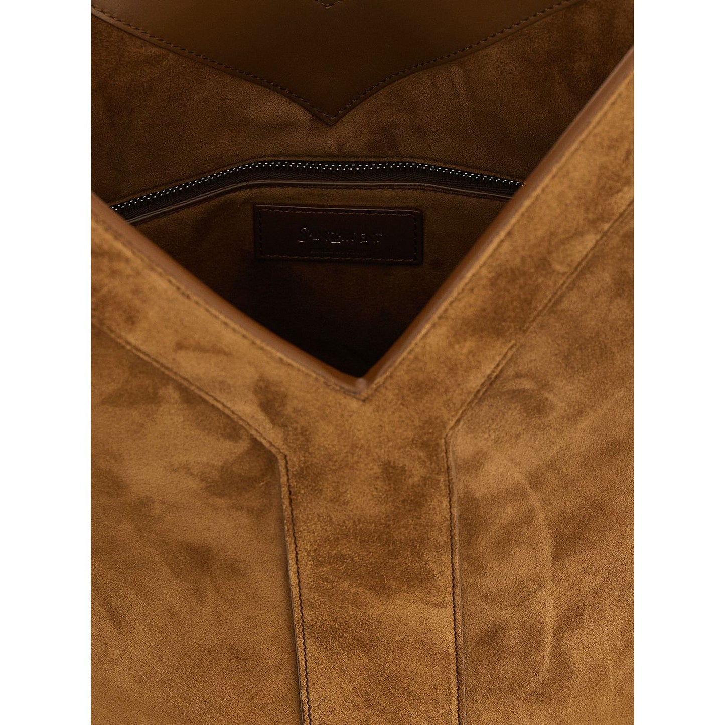 Saint Laurent Brown Calfskin Shoulder Bag
