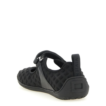 Roger Vivier Black Polyamide Ballet Flats
