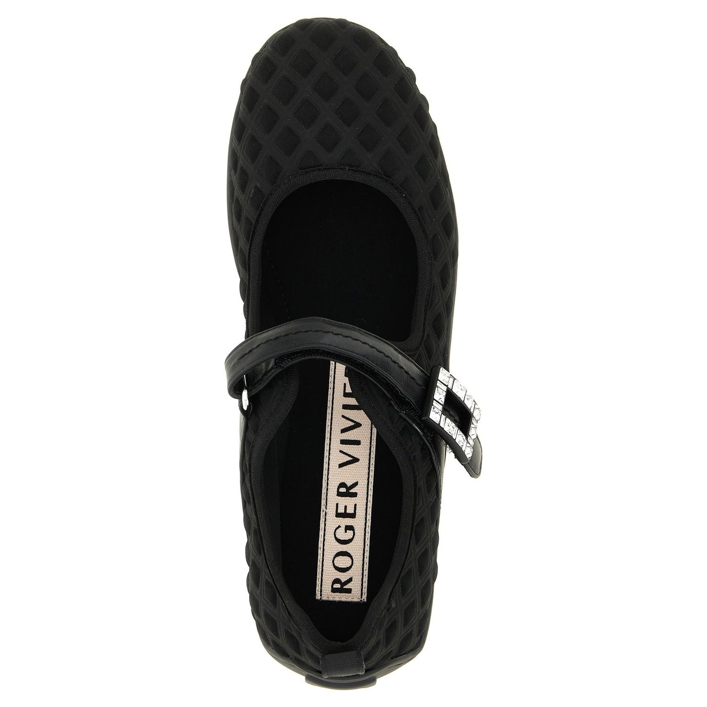 Roger Vivier Black Polyamide Ballet Flats