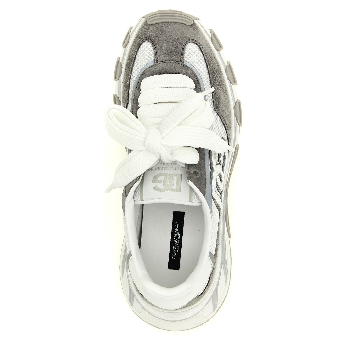 Dolce & Gabbana Gray Polyester Athletic Sneakers
