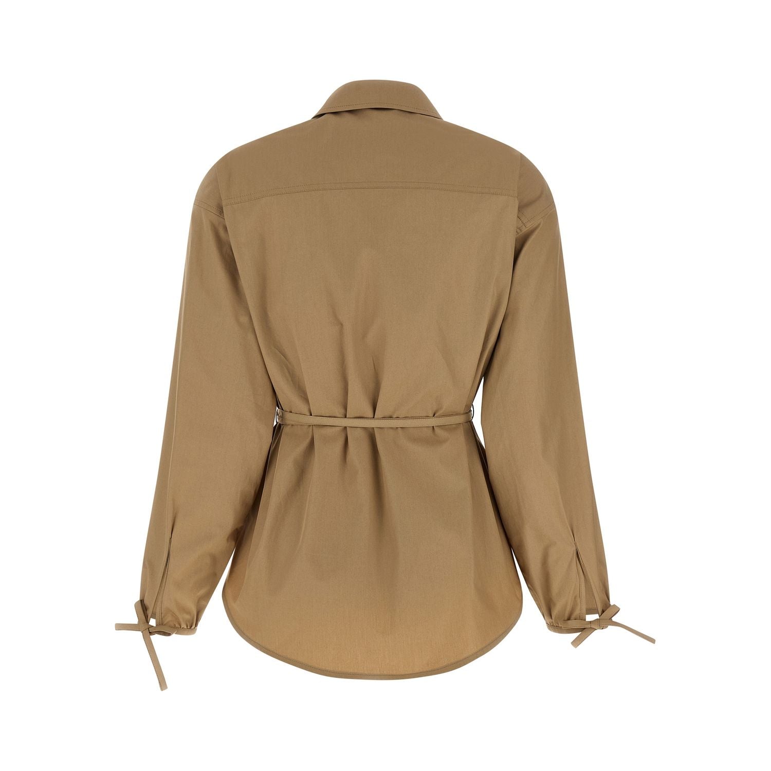 Moncler Beige Cotton Full-Length Jacket