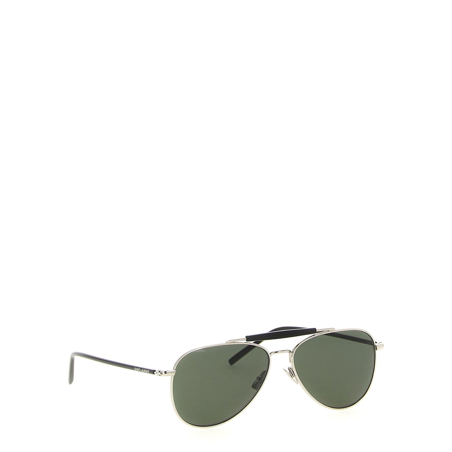 Saint Laurent Silver Acetate Sunglasses