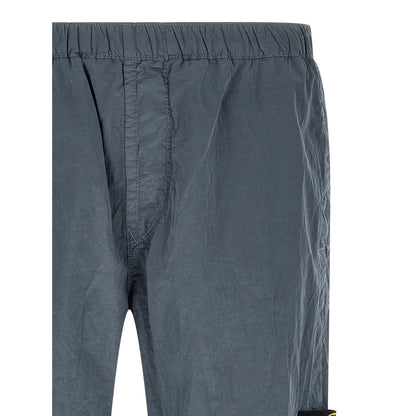 Stone Island Blue Polyamide Joggers (Workout Pants)