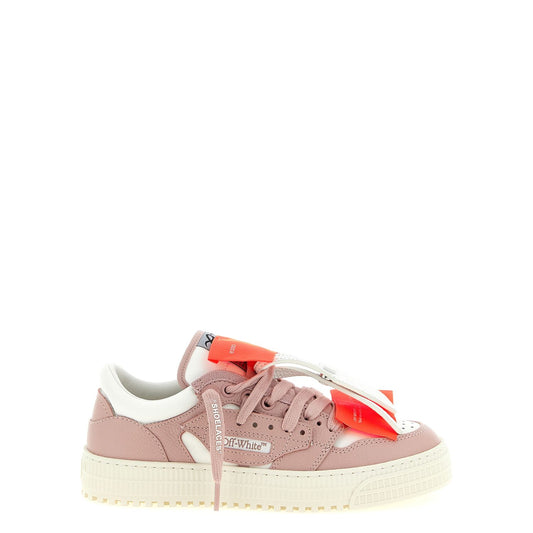 Off-White Multicolor Leather Low Top Sneakers