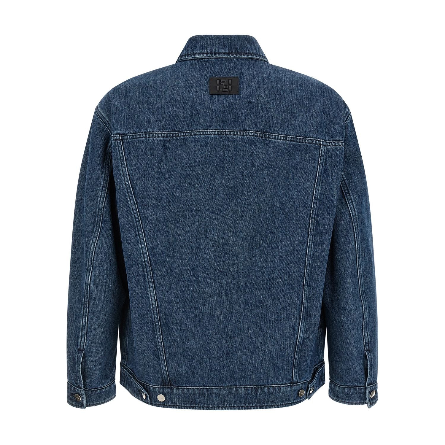 Fendi Blue Cotton Denim Jacket