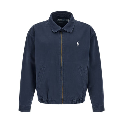 Polo Ralph Lauren Blue Cotton Full-Length Jacket