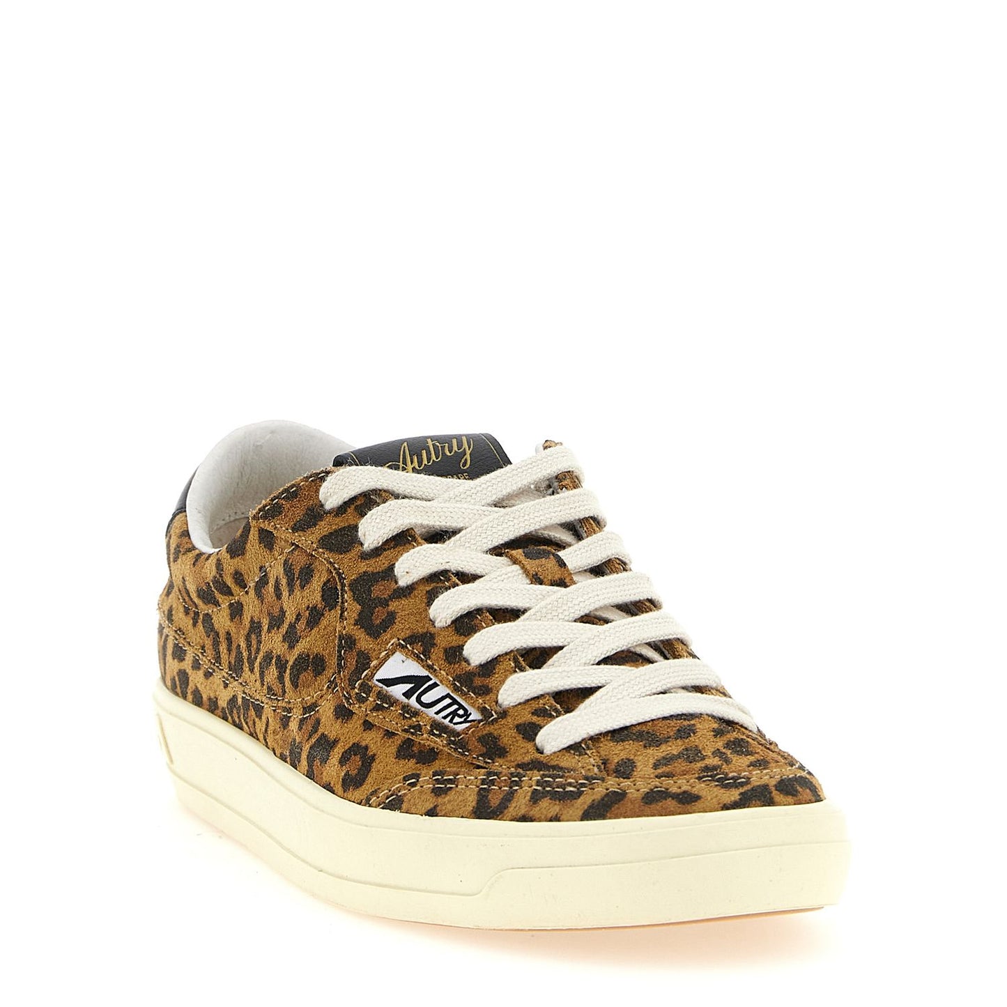 Autry Brown Cowhide Low Top Sneakers