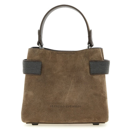 Brunello Cucinelli Brown Calfskin Handbag
