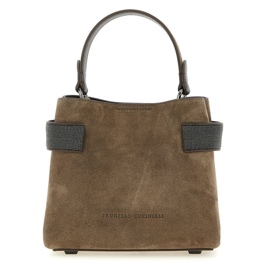 Brunello Cucinelli Brown Calfskin Handbag