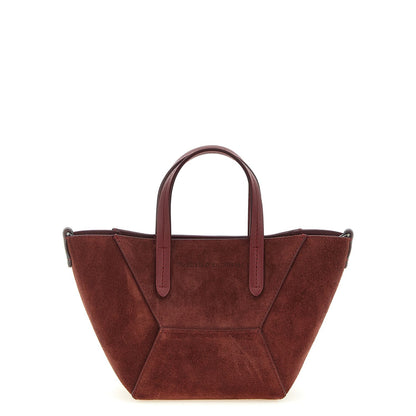 Brunello Cucinelli Bordeaux Calfskin Handbag