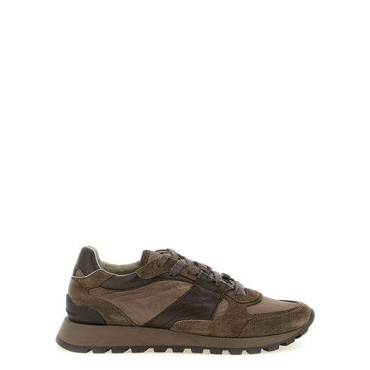 Brunello Cucinelli Bicolor Calfskin Athletic Sneakers