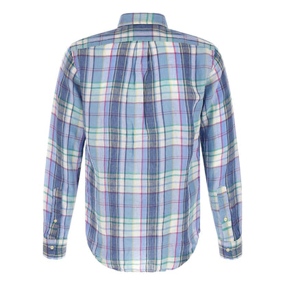 Polo Ralph Lauren Blue Linen Blouse
