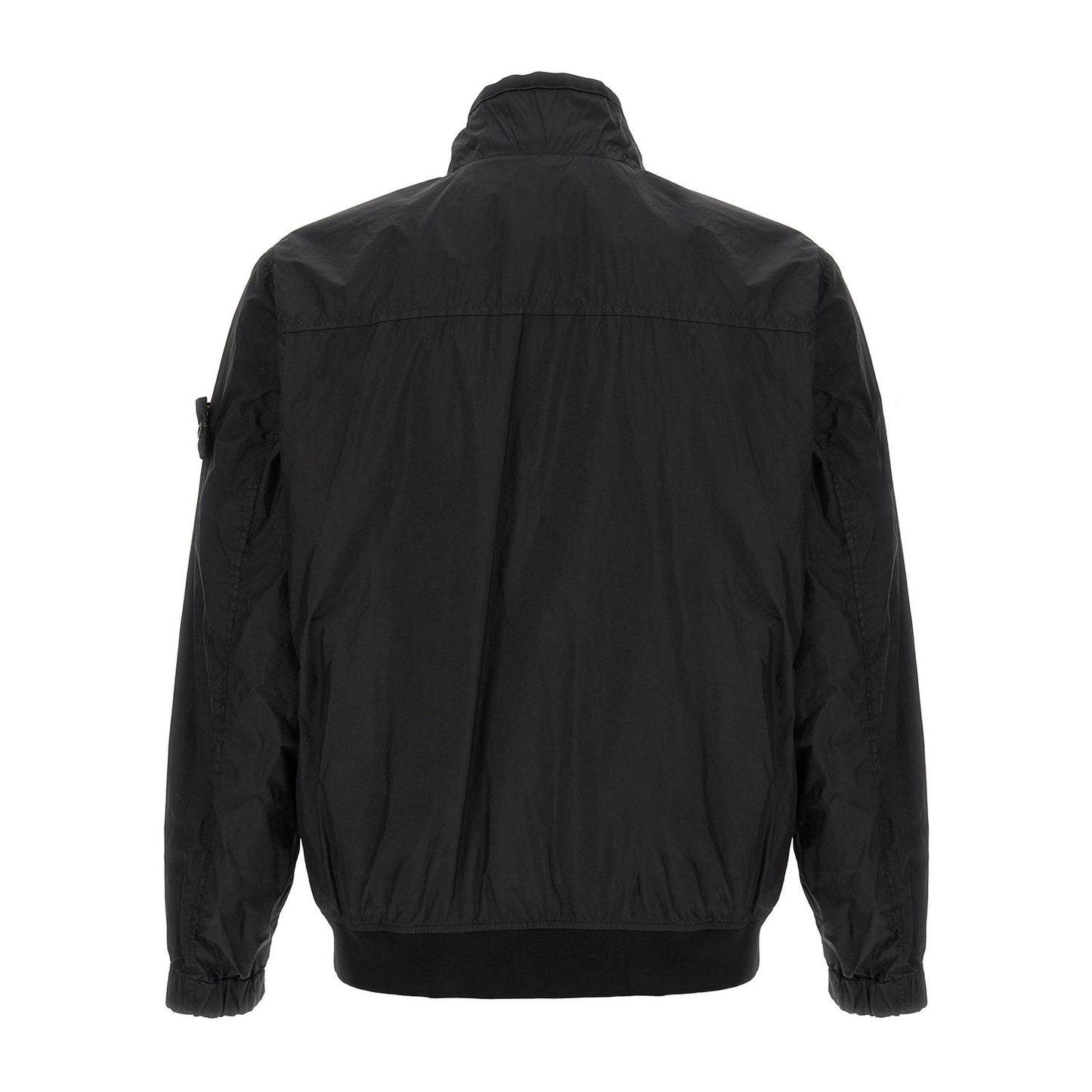 Stone Island Black Polyamide Full-Length Jacket
