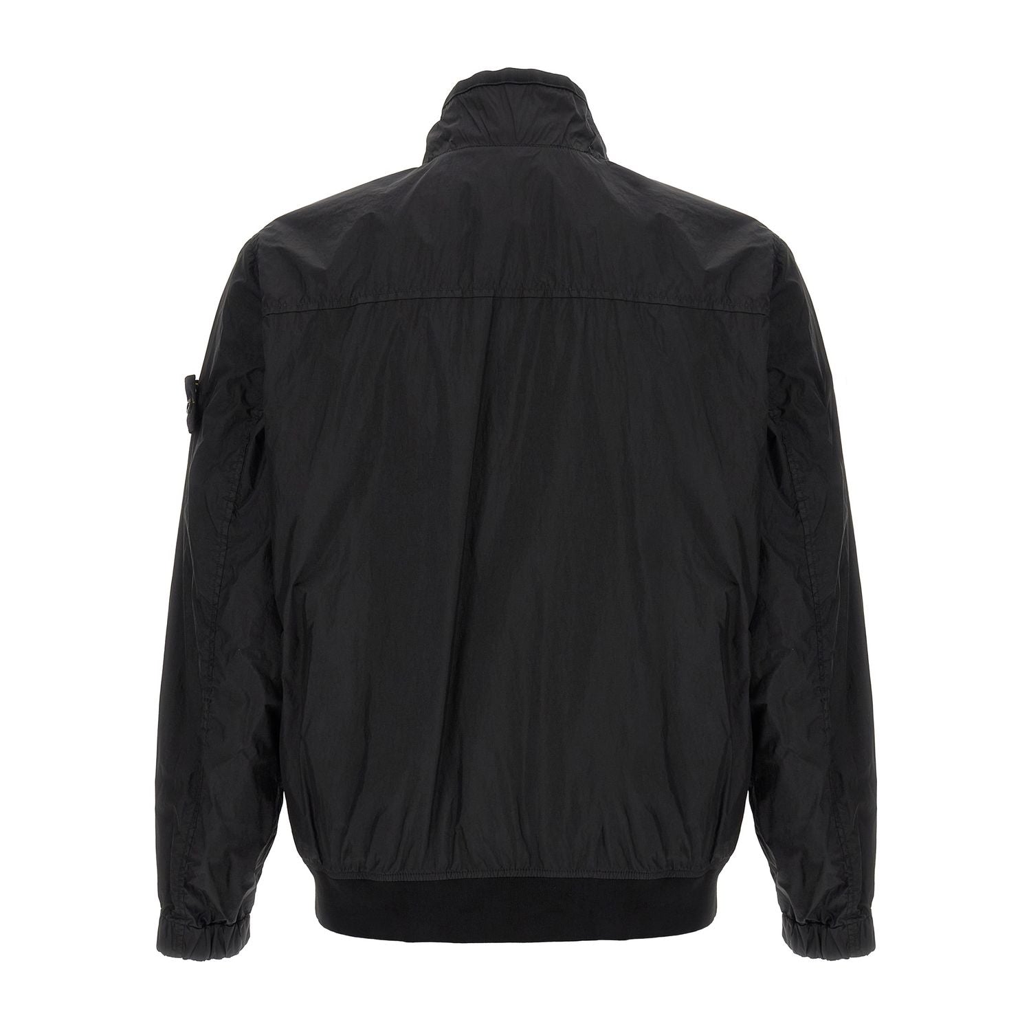 Stone Island Black Polyamide Full-Length Jacket