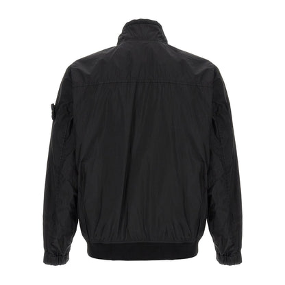 Stone Island Black Polyamide Full-Length Jacket