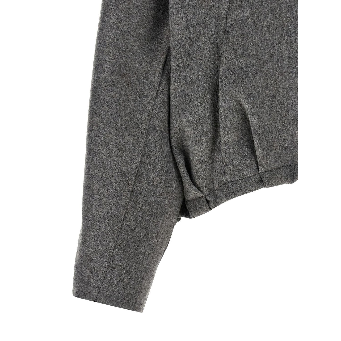 Brunello Cucinelli Gray Virgin Wool Full-Length Jacket